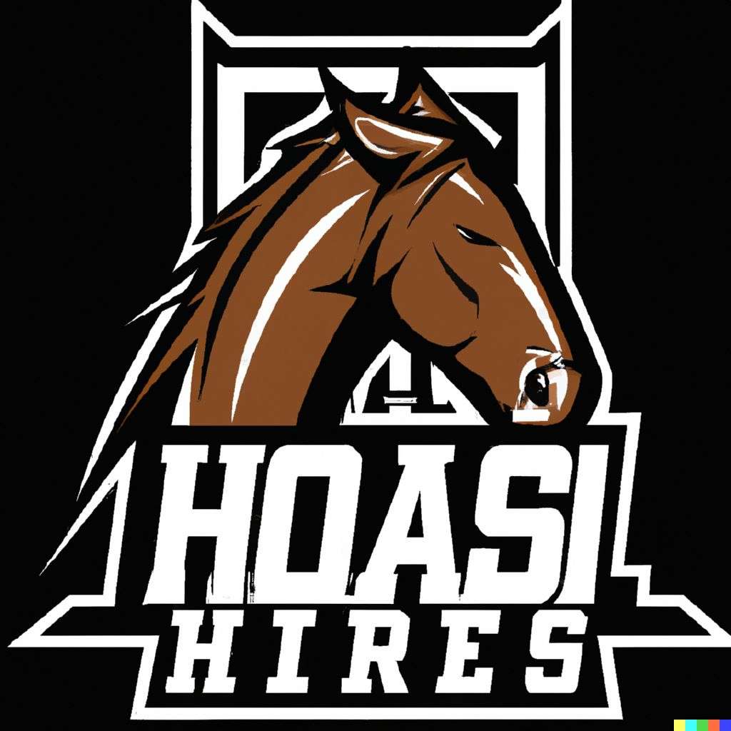 a horse, NHL team emblem design